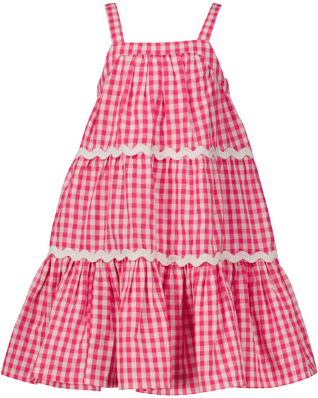 pink gingham dress australia Handmade Pink Gingham Cotton Midi Dress