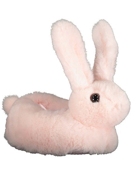 baby pink bunny hat and matching knitted fluffy bootees