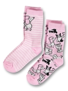Girls Christmas Puppy 2 Pack Socks