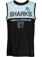 Sharks NRL Adult Mesh Muscle Top
