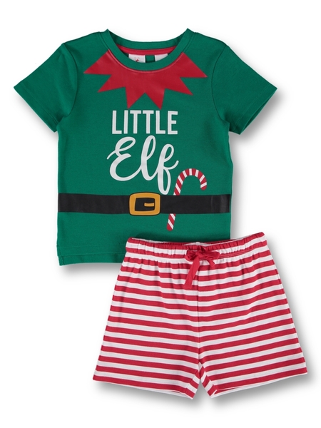 Toddler Boys Christmas Elf Pyjama Set