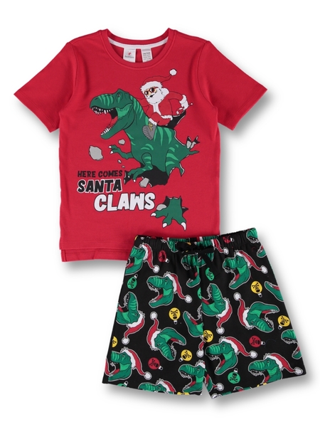 Boys Christmas Fair Isle Knit Pyjama Set