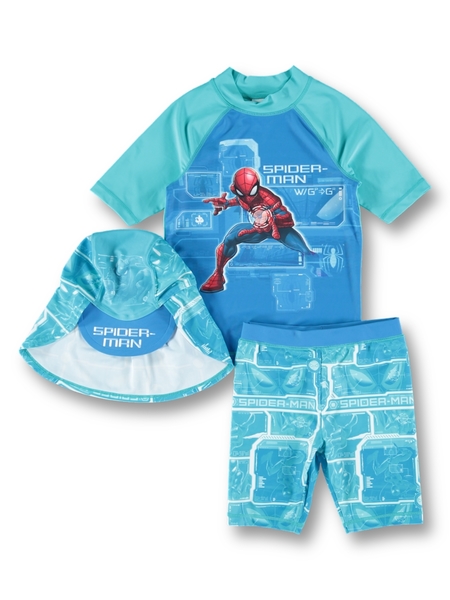 Toddler Boys Spiderman Swim Set