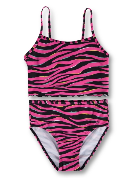 Girls Zebra Print Bikini