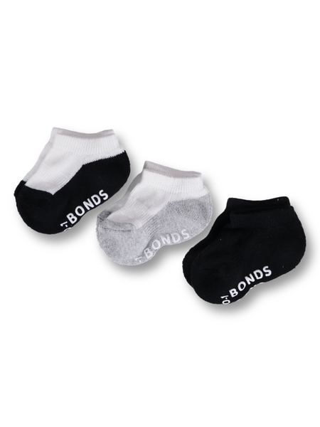Baby Bonds Low Cut Sock 3 Pack