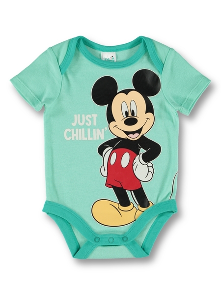Baby Short Sleeve Bodysuit Mickey Mouse