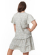 Womens Short Sleeve Ruffle Peasant Dress