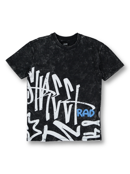 Boys Short Sleeve Graffiti Print T-Shirt