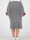 Womens Plus Ribbed Knit Skirt