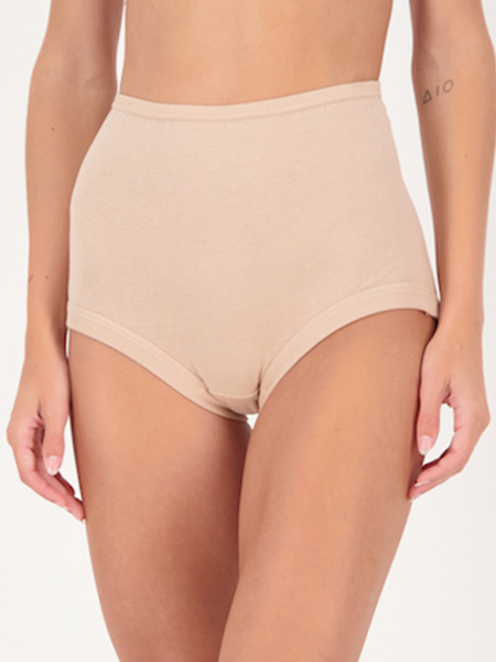 Womens 2Pk Rib Leg Cotton Full Briefs Womens 2Pk Rib Leg Cotton Full Briefs