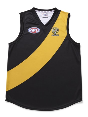 Richmond Tigers AFL AF9156 S20 Boys Youth Premium Singlet Top Size 10 New