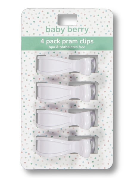 Baby 4 Pack Pram Clips Baby 4 Pack Pram Clips