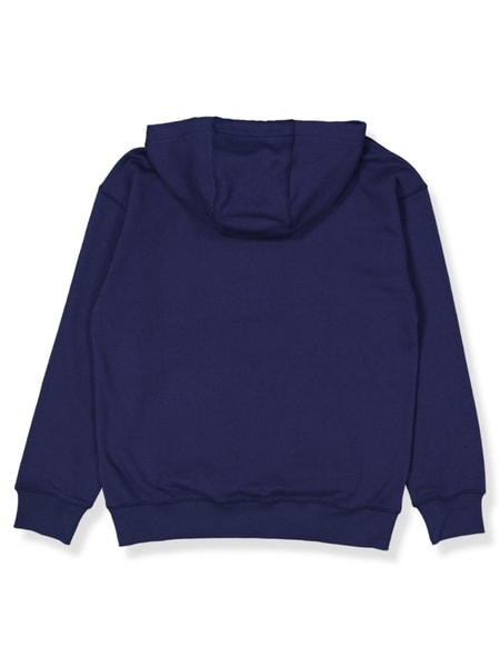 Blue Mens Australian Cotton Blend Basic Hooded Sweater | Best&Less™ Online