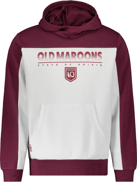 QLD Maroons State Of Origin Adult Fleece Hoodie QLD Maroons State Of Origin Adult Fleece Hoodie