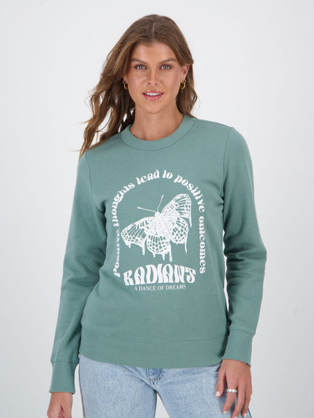 Womens Print Crew Neck Sweater Womens Print Crew Neck Sweater