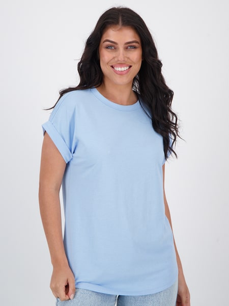 Womens Australian Cotton Longline Tee Womens Australian Cotton Longline Tee