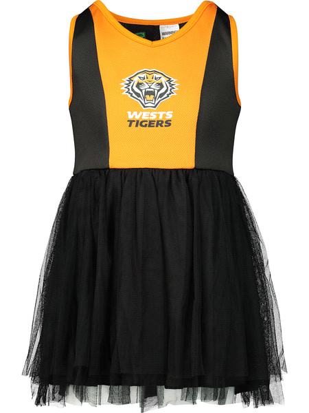 Tigers NRL Toddler Tulle Dress Tigers NRL Toddler Tulle Dress