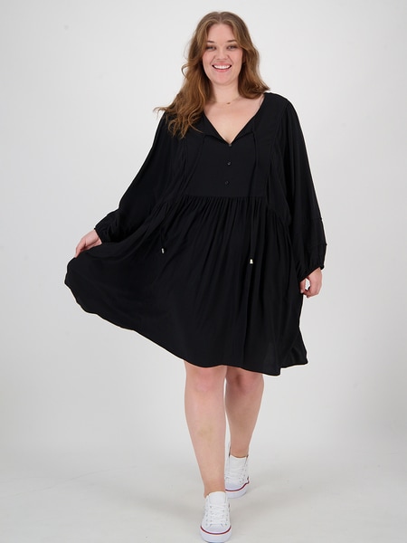 Womens Plus Boarder Print Dress Womens Plus Boarder Print Dress
