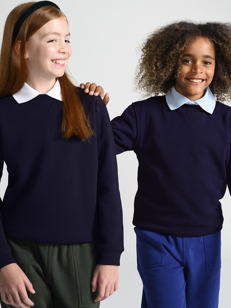 Kids Fleece School Jumper - Navy Blue Kids Fleece School Jumper - Navy Blue