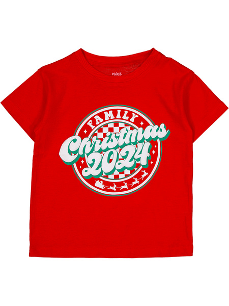 Toddler Girls 2024 Christmas Print Tee Toddler Girls 2024 Christmas Print Tee