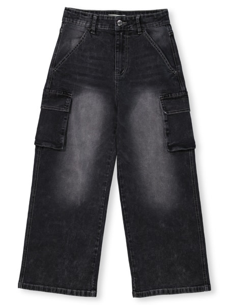 Girls Cargo Pocket Denim Jean Girls Cargo Pocket Denim Jean