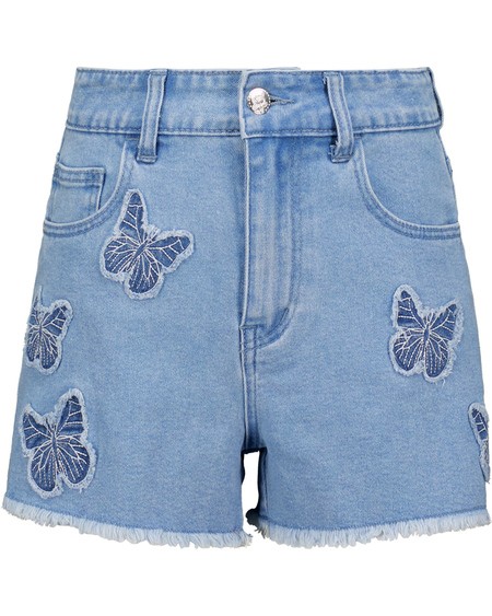Girls Applique Denim Short Girls Applique Denim Short