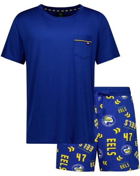 Eels NRL Adult Pyjama Set Eels NRL Adult Pyjama Set