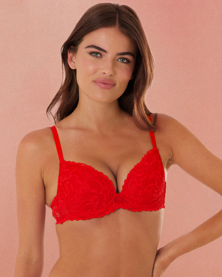 Floral Lace Push Up Bra Floral Lace Push Up Bra
