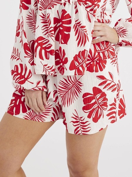 Womens Palm Print Short Womens Palm Print Short