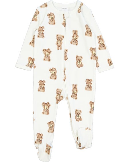 Baby Cotton 2-Way Zip Romper Baby Cotton 2-Way Zip Romper