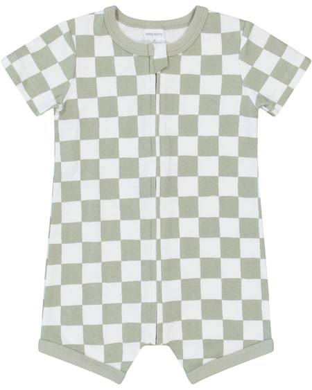 Baby Short Sleeve Zip Romper Baby Short Sleeve Zip Romper