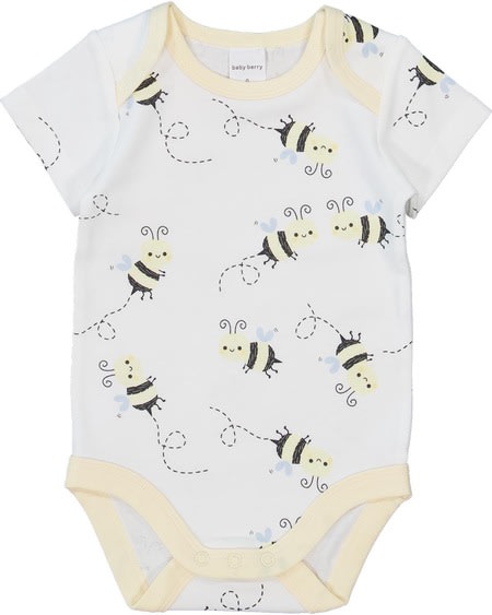 Baby Short Sleeve Cotton Interlock Bodysuit Baby Short Sleeve Cotton Interlock Bodysuit