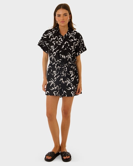 Womens Short Sleeve Playsuit Womens Short Sleeve Playsuit
