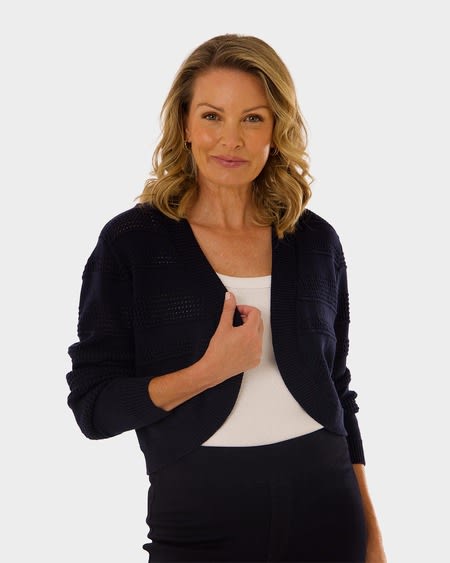 Womens Long Sleeve Bolero Cardigan Womens Long Sleeve Bolero Cardigan