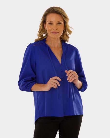 Womens Peasant Neck Blouse Womens Peasant Neck Blouse