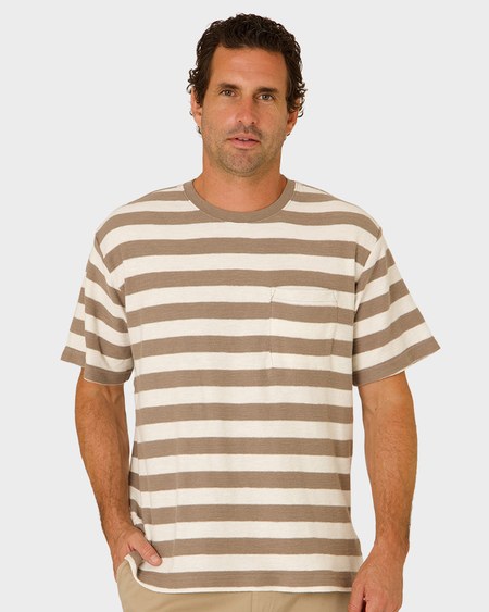 Mens Stripe Terry Tee Mens Stripe Terry Tee
