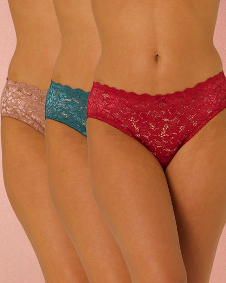 3 Pack Lace Front Bikini Brief 3 Pack Lace Front Bikini Brief