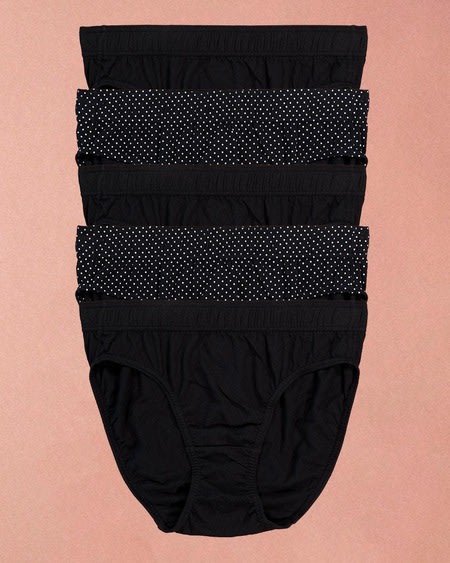 Womens High Cut Bikini 5 Pack Womens High Cut Bikini 5 Pack