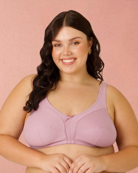 Clare Fuller Bust Cotton Wire Free Bra Clare Fuller Bust Cotton Wire Free Bra