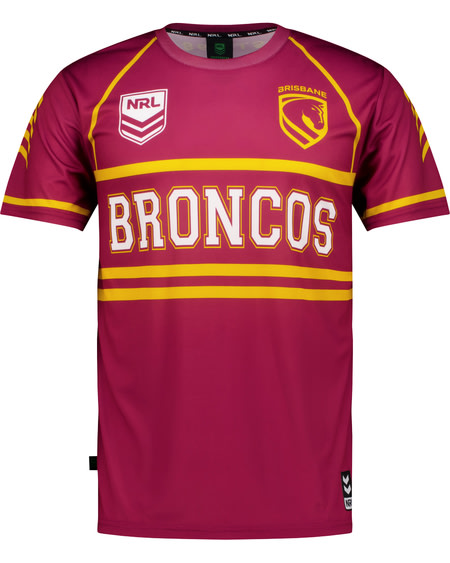 Broncos NRL Adult Training Tee Broncos NRL Adult Training Tee