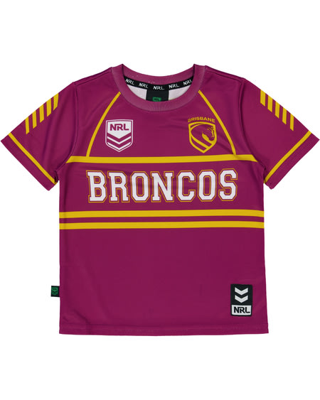 Broncos NRL Toddler Training T-Shirt Broncos NRL Toddler Training T-Shirt