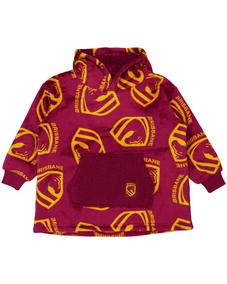 Broncos NRL Toddlers Oversize Hoodie Broncos NRL Toddlers Oversize Hoodie