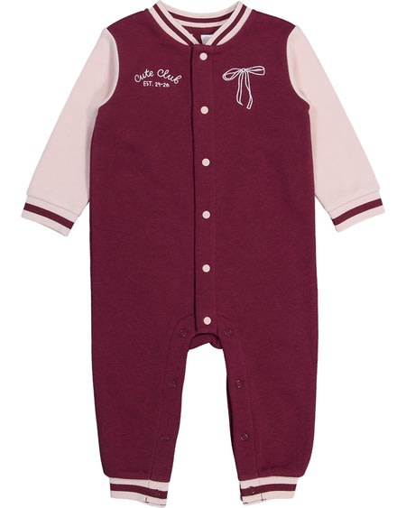 Baby Varsity Long Sleeve Romper