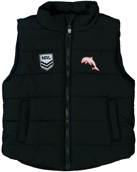 Dolphins NRL Toddler Puffer Vest Dolphins NRL Toddler Puffer Vest