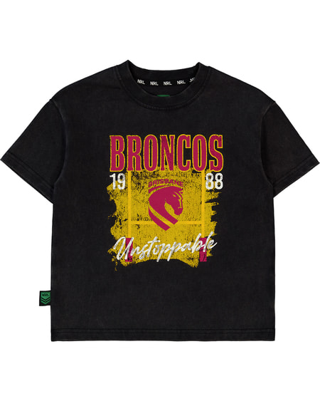 Broncos NRL Toddler Boxy Graphic T-Shirt Broncos NRL Toddler Boxy Graphic T-Shirt