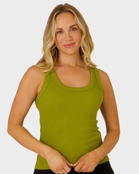 Womens Scoop Neck Rib Tank Womens Scoop Neck Rib Tank