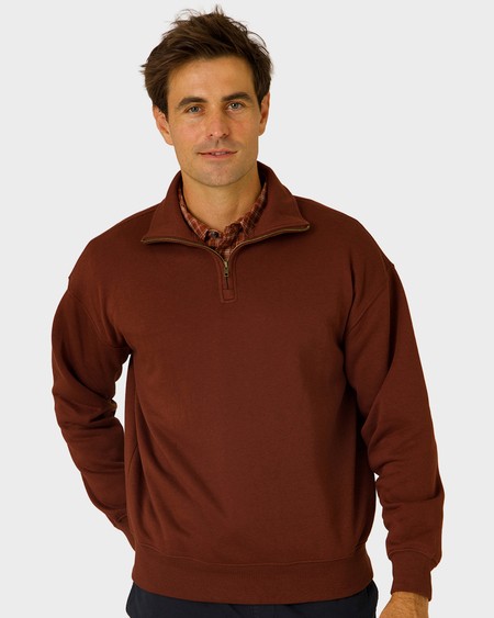 Mens Qtr Zip Pull On Sweater Mens Qtr Zip Pull On Sweater