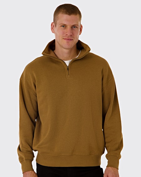 Mens Qtr Zip Pull On Sweater Mens Qtr Zip Pull On Sweater
