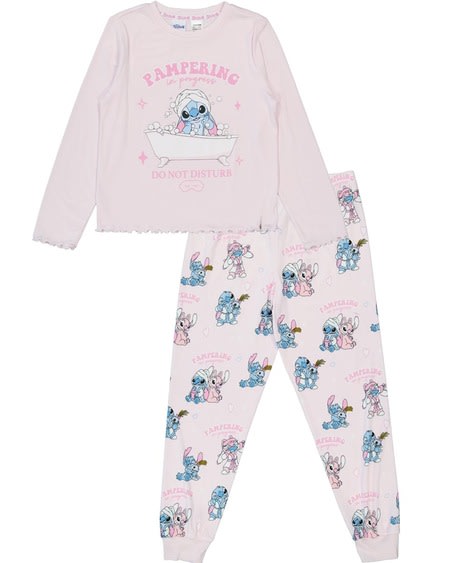 Girls 8-16 Stitch Pointelle Pyjamas Girls 8-16 Stitch Pointelle Pyjamas