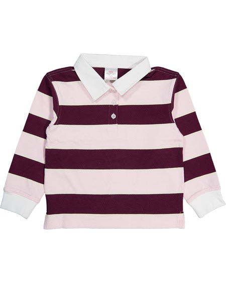 Toddler Girls Rugby Polo Top Toddler Girls Rugby Polo Top